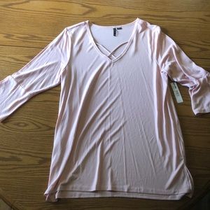 NWT New Directions XL pink micro fiber bell sleeve